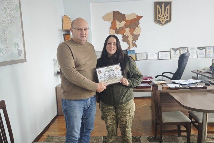 Очільник прикордонної громади на Волині отримав подяку від оборонців