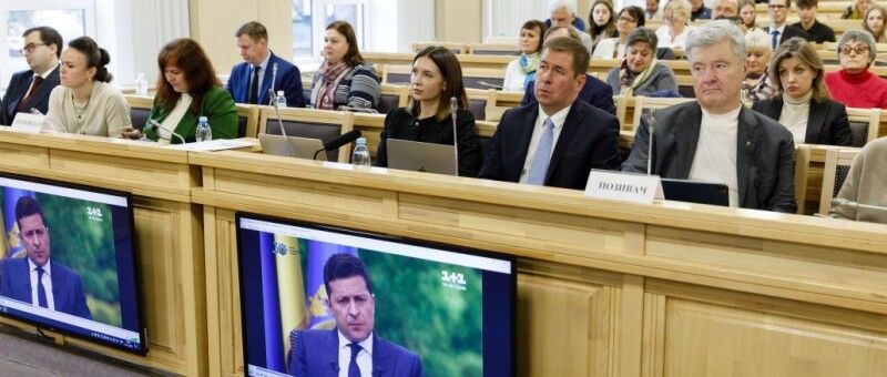 Засідання Колегії суддів Касаційного адміністративного суду у складі Верховного Суду, де розглядається позов Порошенка щодо скасування незаконного Указу Зеленського.
