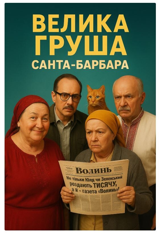 «Життя і любов у Великій Груші кипить». Ілюстрація: chatgpt.com.