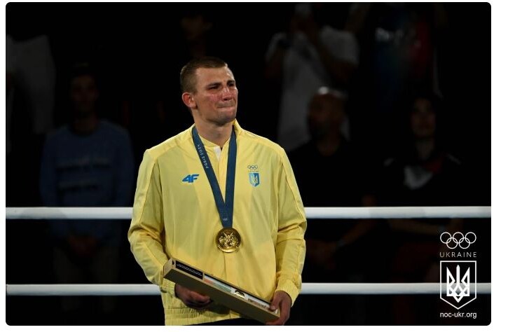 Олександр Хижняк – олімпійський чемпіон з боксу у ваговій категорії до 80 кг.  Фото – НОК України.