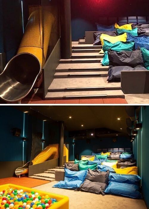 Тепер кожен охочий може прийти в новий кінозал і зручніше влаштуватися на двоспальному ліжку.