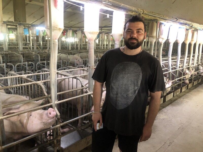 Василь Щерблюк не тільки директор, а ще й за сумісництвом ветеринар, тому на фермі щодня.