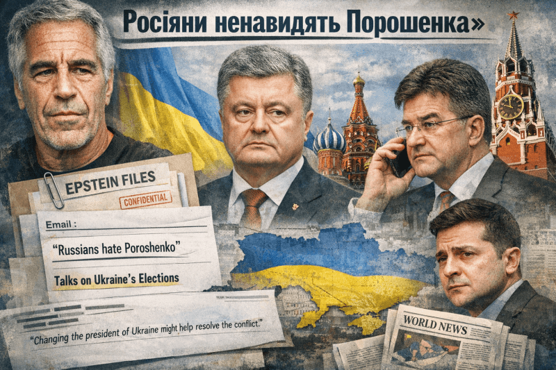 Петро Порошенко згадується на плівках Джеффрі Епштейна, коли обговорювалися результати президентських виборів в Україні 2010 року.