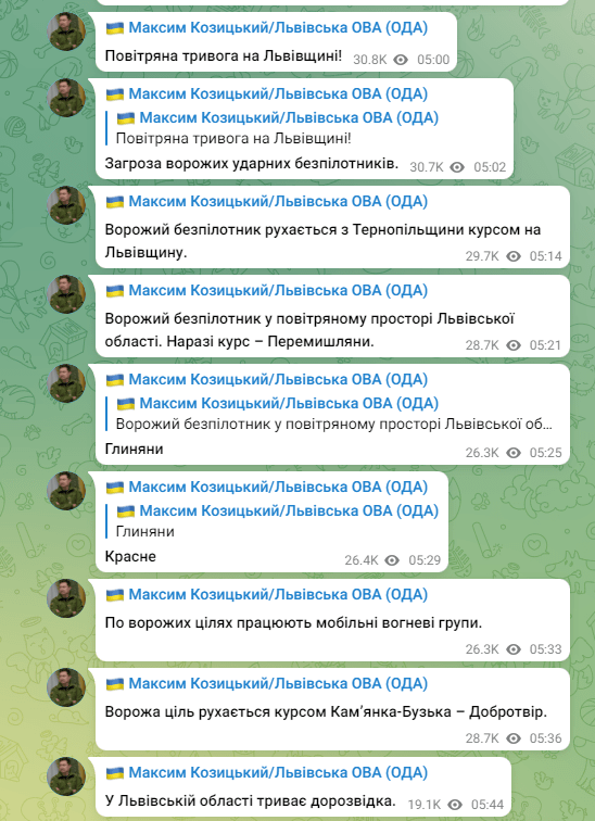 Фото – з телеграм-каналу Максима КОЗИЦЬКОГО.
