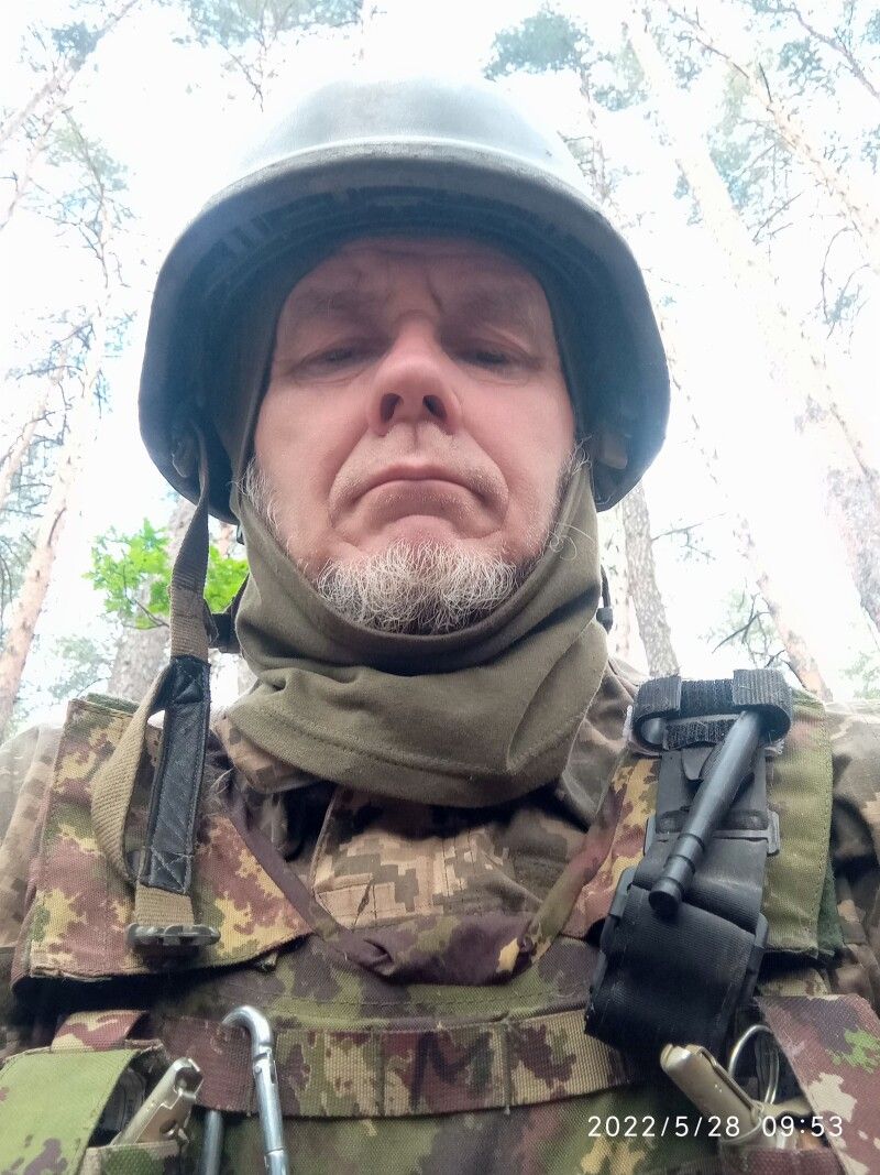 Віктор Мелюх підчас служби в армії. 