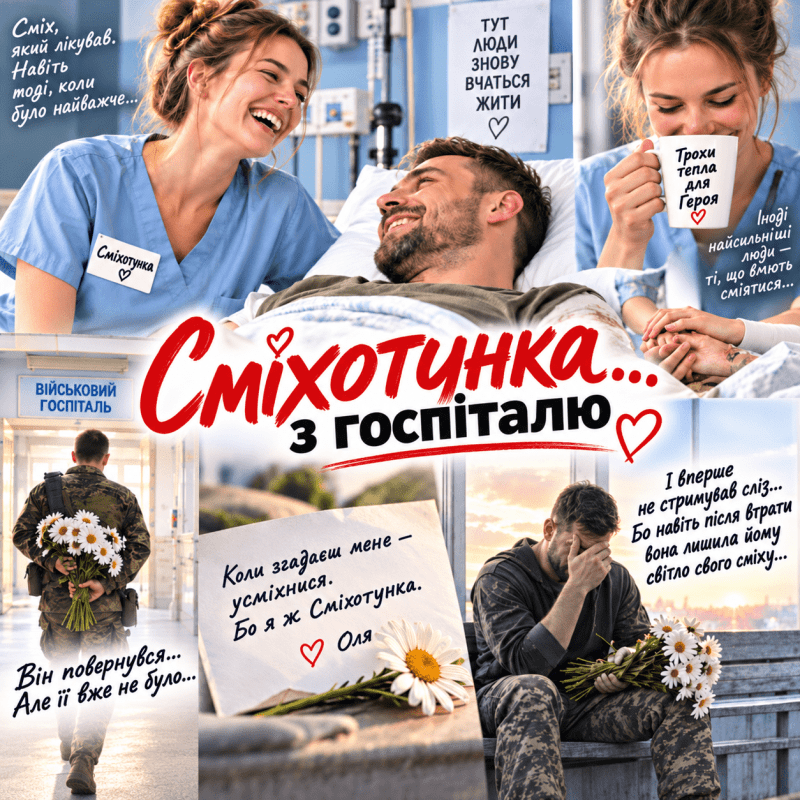 Коли Максим повернувся до госпіталю з ромашками, на нього чекала лише записка від Сміхотунки…