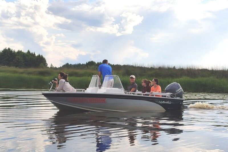 На водному плесі  Поліської Амазонії.