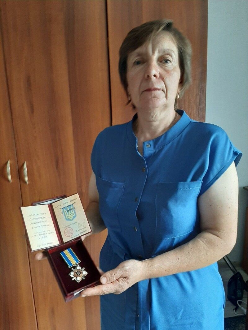 Посмертну нагороду Олександра Мартинюка – орден «За мужність» III ступеня – одержала його дружина.