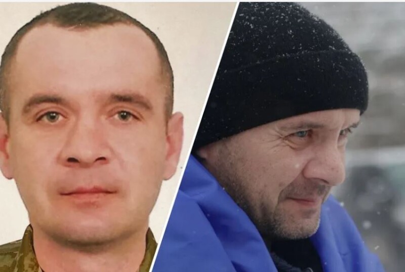 «Не думав, що мене поховали», – заявив після повернення з полону Назар Далецький.  На фото ліворуч – він до полону, праворуч – у ці дні.