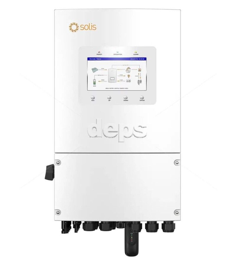 Гібридний інвертор Solis S6-EH3P50K-H (50 кВт 3ф | HV BAT: 2 x 70A | 4 MPPT)