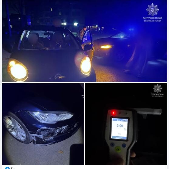 Фото: Патрульна поліція Волині.