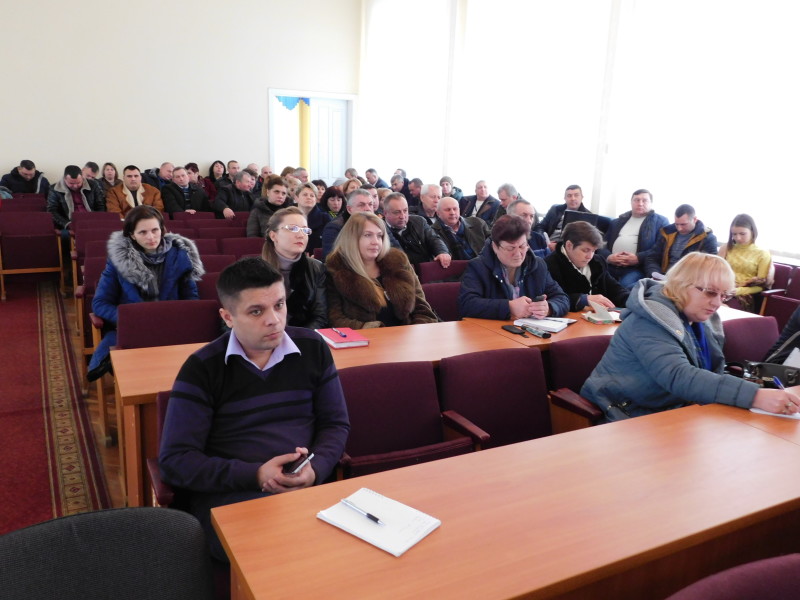 Під час засідання колегії Горохівської РДА.