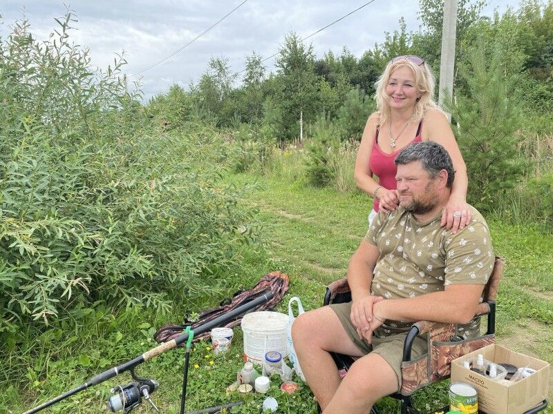 Сергій та Лілія Саки часто їздять разом на риболовлю, щоб відчути силу та підтримку природи.