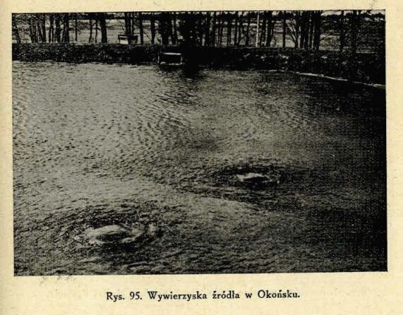 Фото Оконських джерел із польських видань кінця 1930-х років.