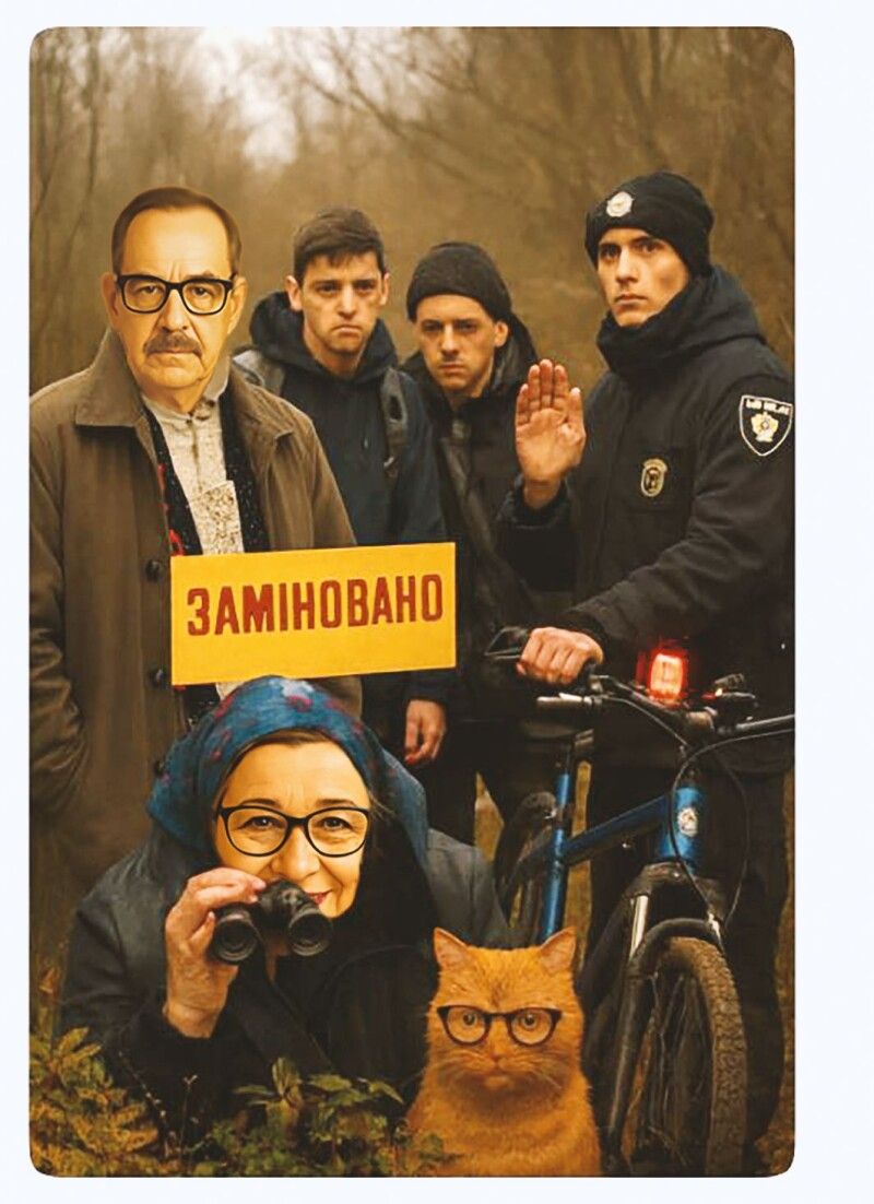 «Ваша «операція» – найкраще прикриття, яке я бачив!» – визнає дільничний Петро Вареник, який примчав до лісу  на ровері із сиреною.