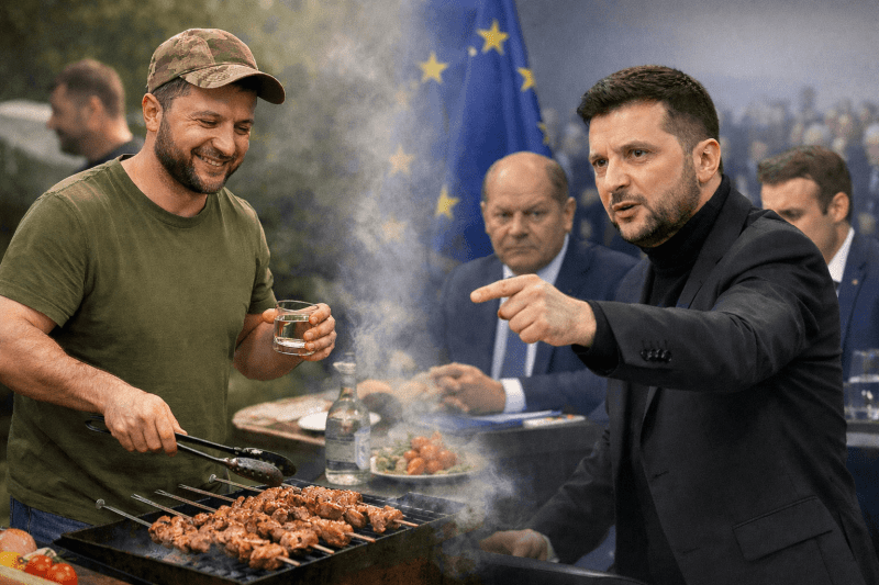 Згадаймо бажання Зеленського «домовитись десь посередині»  чи «зазирнути в очі путіну». Ну, і знамениті сумнозвісні «шашлики».