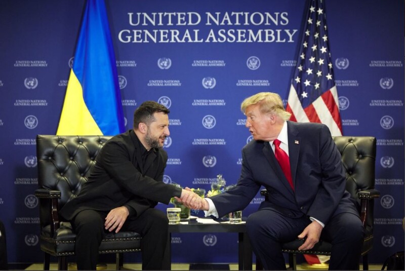 Президент України Володимир Зеленський провів зустріч із Президентом Сполучених Штатів Америки Дональдом Трампом під час 81-ї сесії Генеральної Асамблеї ООН у Нью-Йорку.