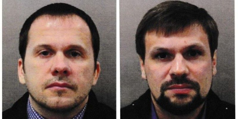 Підозрювані в отруєннях у Солсбері співробітники ГРУ Анатолій Чепіга і Олександр Мишкін.