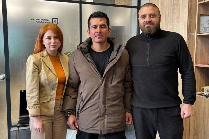 Еліни Гурачевської, Леонель Асенсіо та спеціаліст відділу ветеранської політики Володимир Чепа. 