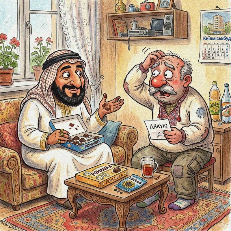 – Пане шейх, вибачайте, я думав, що ви і цього разу будете трохи щедрішим.