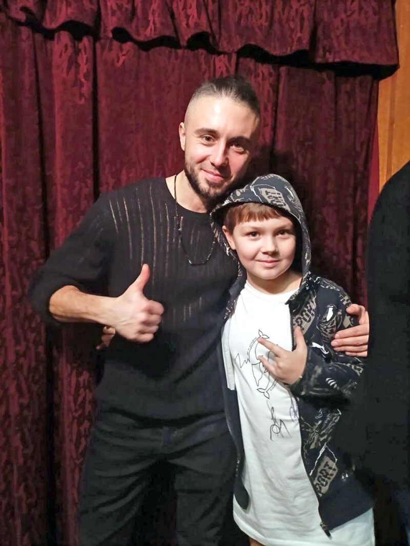 Юний барабанщик на одній сцені з Тарасом Тополею.