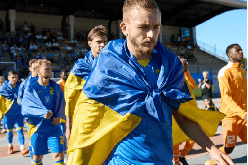 Олександр Мартинюк сьогодні дебютував і в національній збірній України. Фото: suspilne.media.