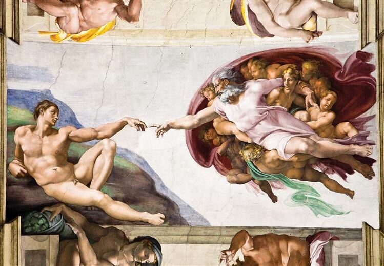 «Створення Адама» – фреска Мікеланджело Буонарроті.