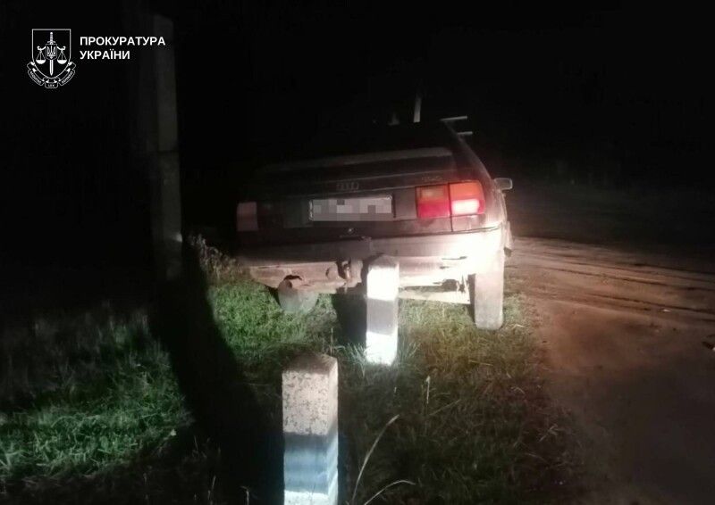 Автомобіль, на якому вчинили ДТП на Камінь-Каширщині.