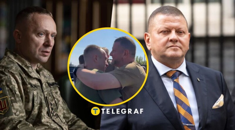Валерій Залужний опублікував фото, де він обіймає Михайла Драпатого. Фотоколаж: telegraf.com.ua.