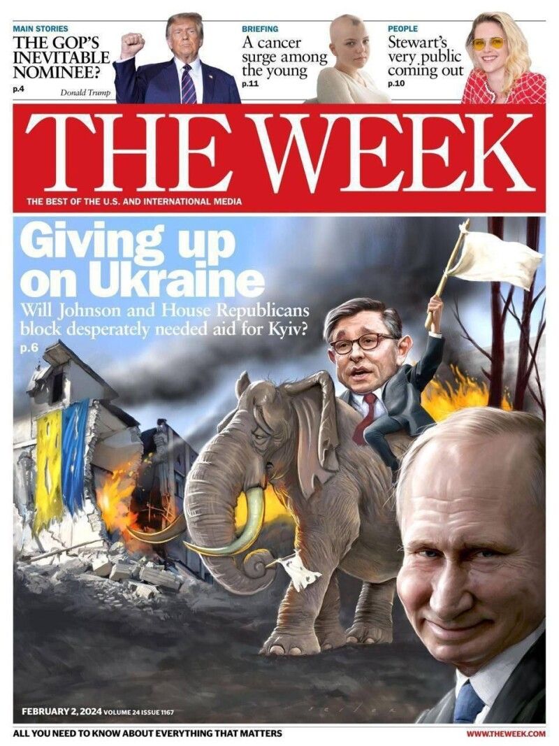 «Giving up on Ukraine («Від України відмовляються»). Фото із сайту theweek.com.