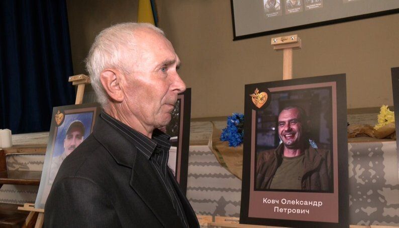 Петро Ковч — батько загиблого військового хірурга Олександра Ковча. Фото Суспільне Луцьк