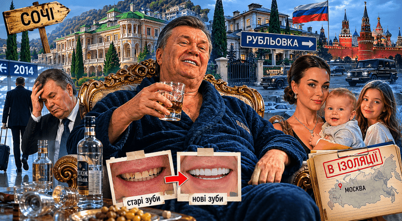 Утік від України, але не від минулого: між сочинською розкішшю, рубльовською ізоляцією і новою усмішкою Янукович так і залишився символом зради.