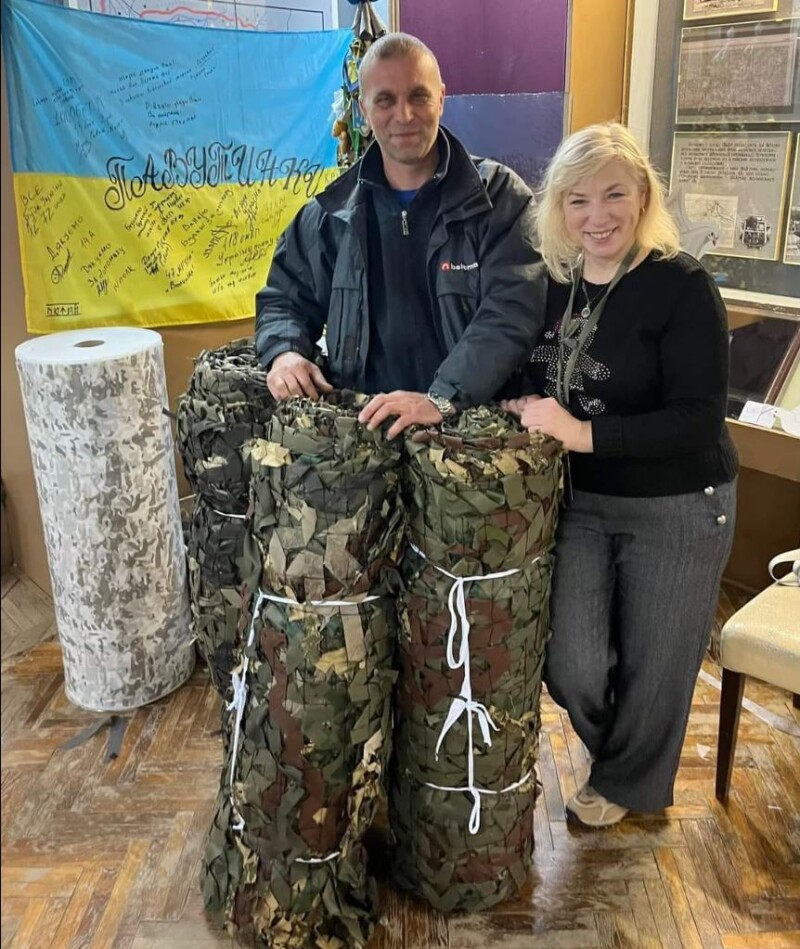 Лідер «Щита» Віталій Гладун зв’язані сітки забрав, а матеріал на нові – привіз.