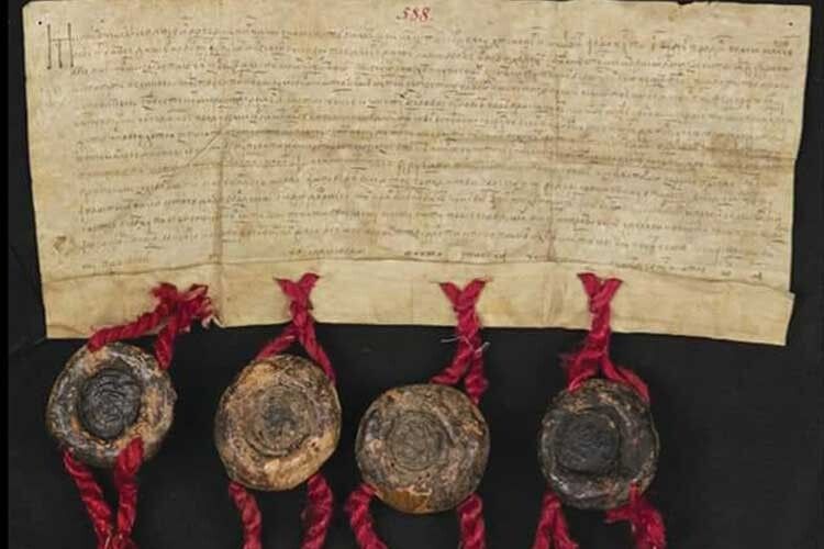 Оригінал документа про продаж села Дажва князем Михайлом Роговицьким зберігається в Національному музеї в Кракові (Muzeum Narodowe w Krakowie).