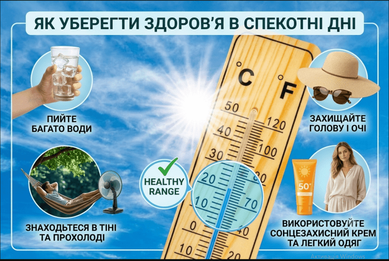 Бережіть себе у спеку!