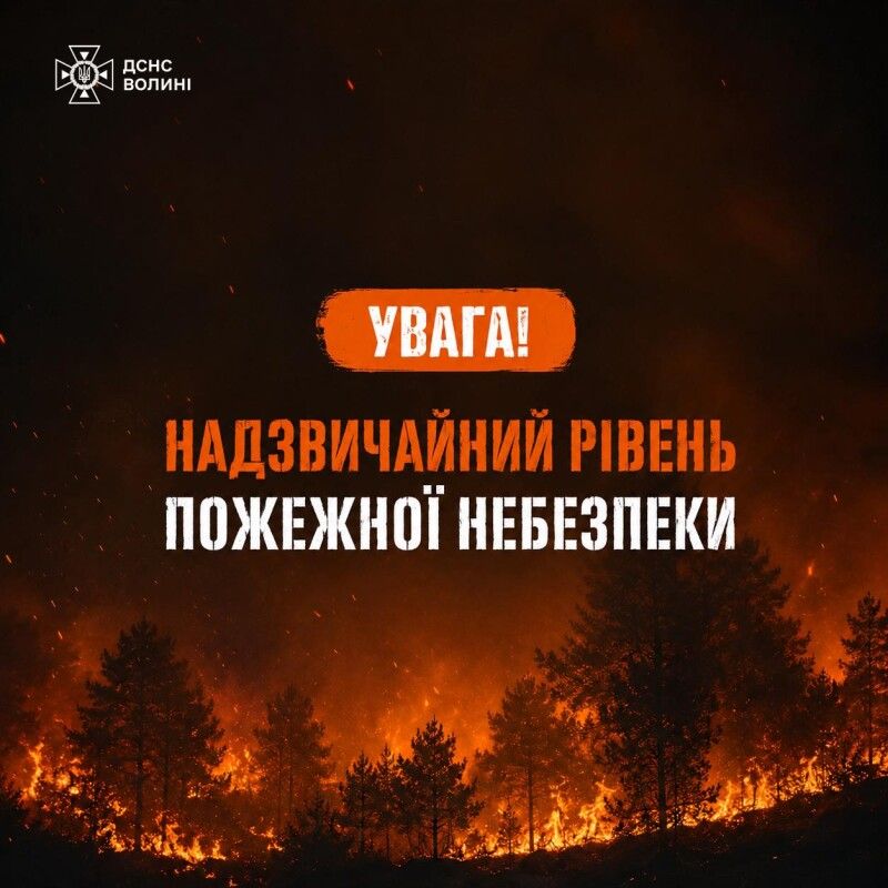 Недбалість у пожежонебезпечний період може мати катастрофічні наслідки. Фото: ДСНС Волині.