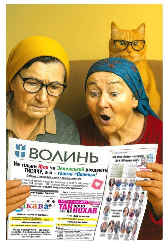 «Бачиш – і газета «Волинь» тисячу роздає!»