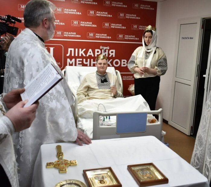 Церемонія вінчання Катерини та Вадима.