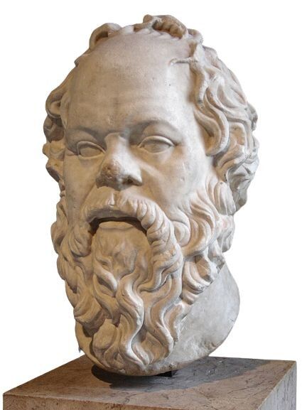 Римська копія бюста Сократа роботи Лісіппа (Лувр, Париж).
