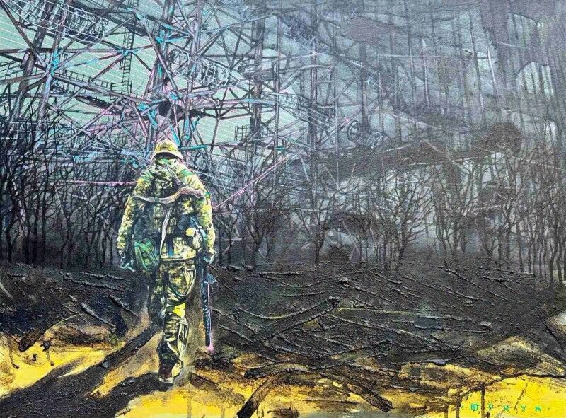 «Рубіжне 2022. Вогонь повномасштабної війни» (Художник Павло ЮРЧУК).