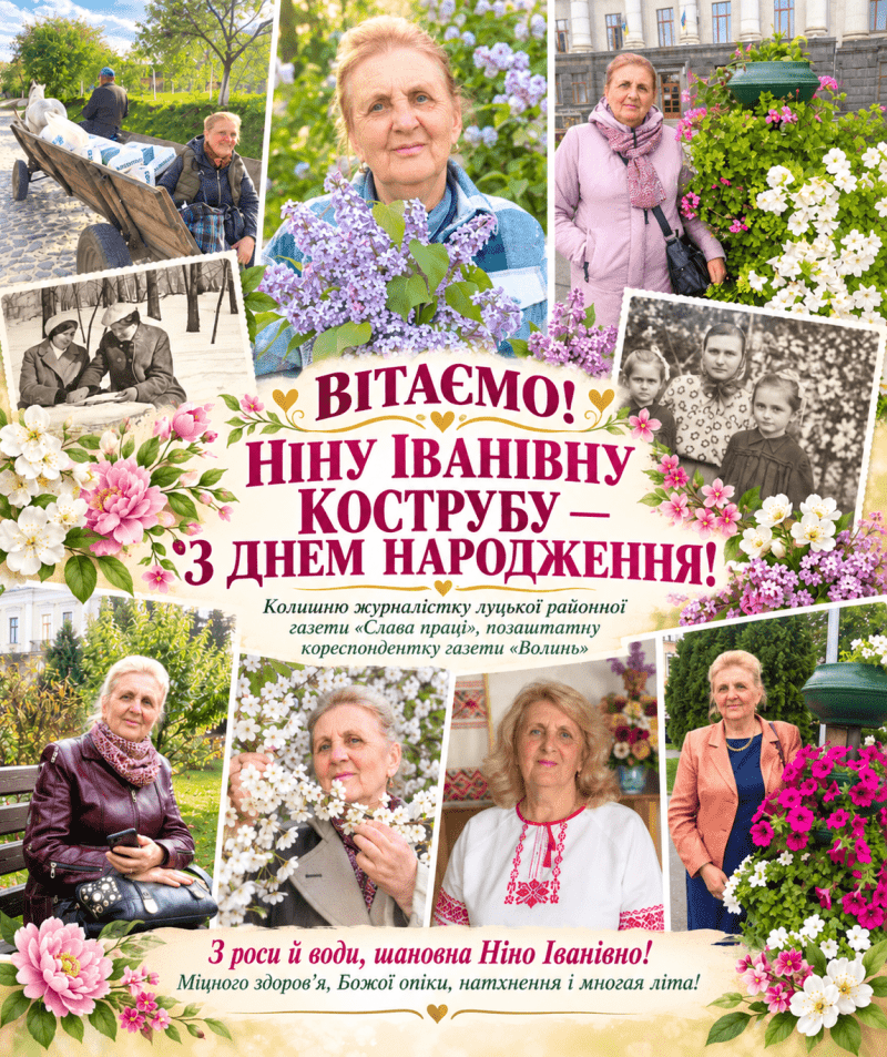 Ніна Іванівна Коструба: роки змінюють пори життя, але незмінними залишаються любов до рідних Хорлупів, до людей праці, до журналістського слова і до краси, яку вміє помічати серце.