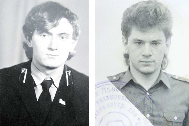 Такими Віталій Шмат (ліворуч) і Олександр Волошин були 30 років тому.