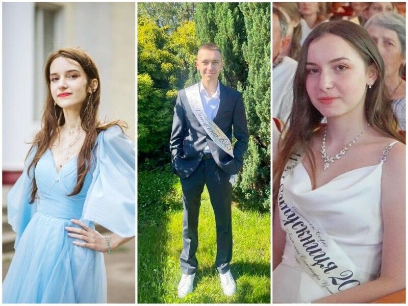 Зліва направо: Калитюк Дарина, Антонюк Володимир та Оксентюк Софія. Фото з офіційного сайту міста Володимира.