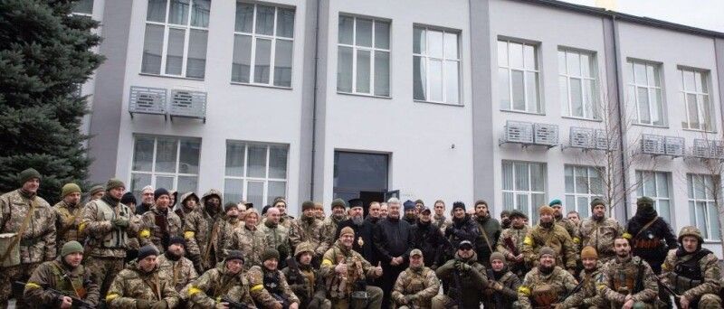 Березень 2022 року: 206-й батальйон Тероборони в офісі «Європейської Солідарності».