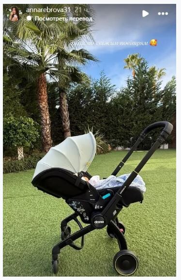 Така коляска у Реброва-наймолодшого. Фото: Інстаграм-сторінка Анни РЕБРОВОЇ.