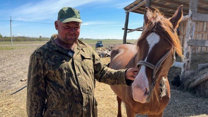 Руслан Дишлюк з кобилою Матильдою. Суспільне Луцьк