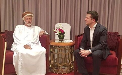 А це точно Володимир Зеленський на зустрічі з міністром Оману. Фото president.gov.ua.