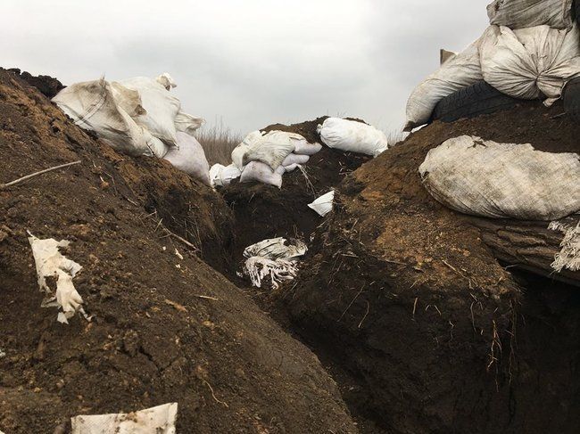 Позиція, на якій 10 березня було смертельно поранено 20-річного Марка Гудзовського, кулеметника "Азова". 