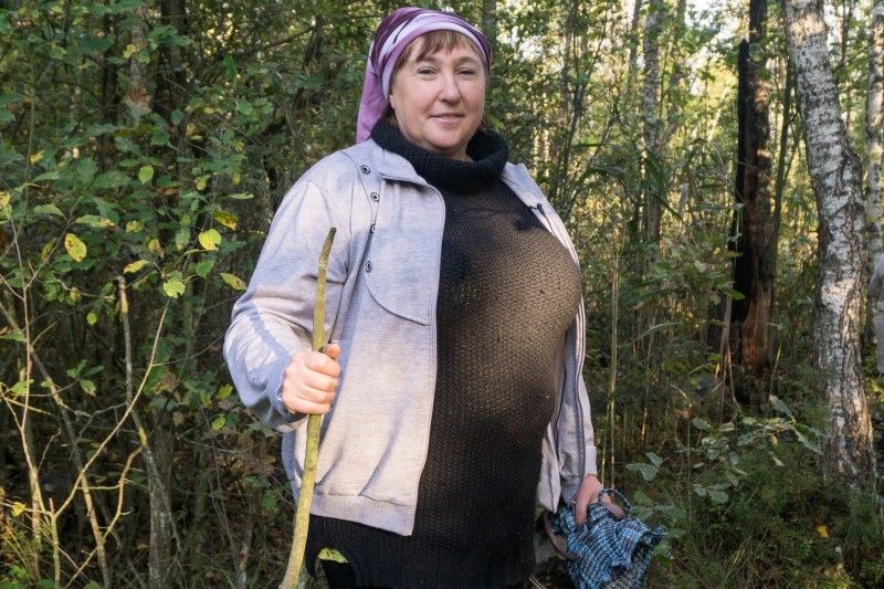 Валентина Верешко, яка посприяла журналістам у поїздці на болото.