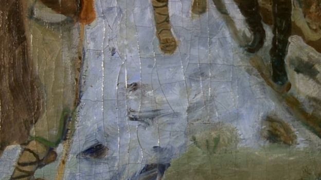 Тріщини на полотні картини